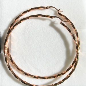 Rose Gold Hoop Earrings